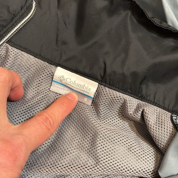 Columbia Hooded Windbreaker Zip Up Size Small - Picture 3 of 6